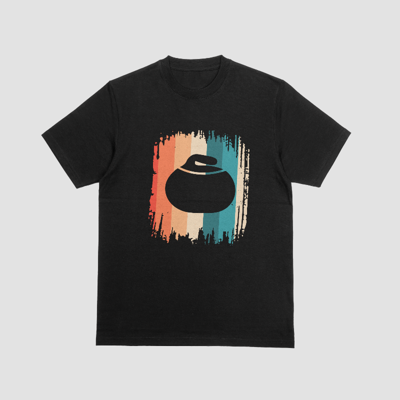 Vintage curling paint brush shirt