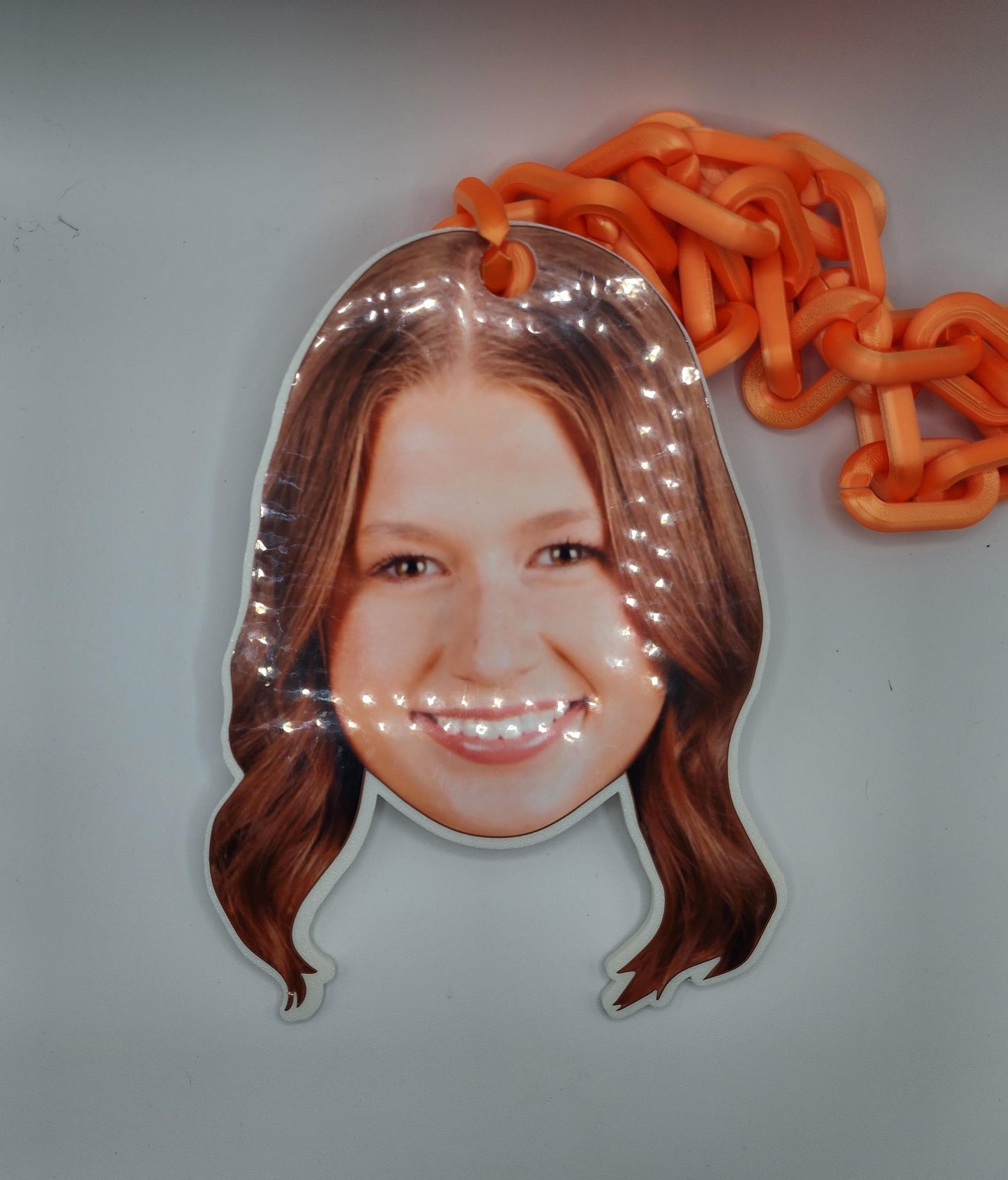 Giant Face Custom Fan Chain - Giant Logo Necklace - Sports Homerun Turnover Jumbo Oversized Chunky Swag Rally MVP Player of the Game Award 3D Printed