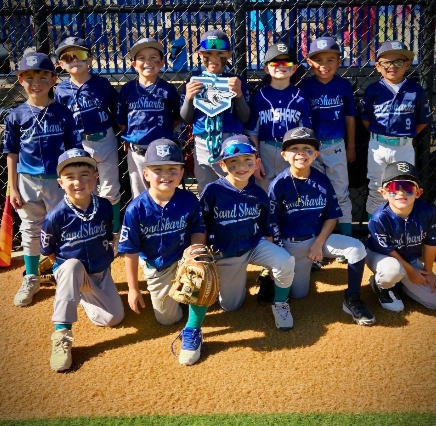 9" Custom Fan Chain - 8+ Minimum - Bulk Order/Fundraiser -  Bulk Team Discount 9" Logos Giant Logo Necklace Sports Homerun Turnover