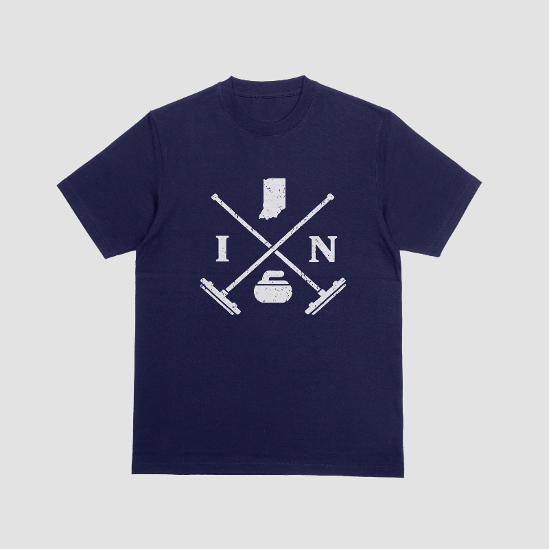 Indiana Curling crossed shirt