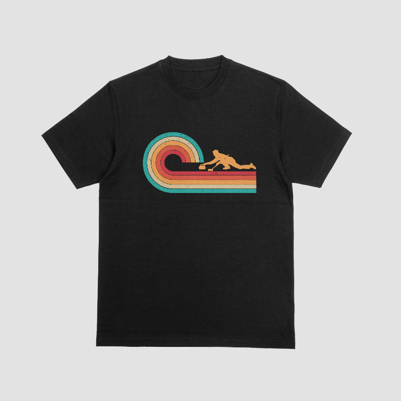 Vintage curling swirl shirt