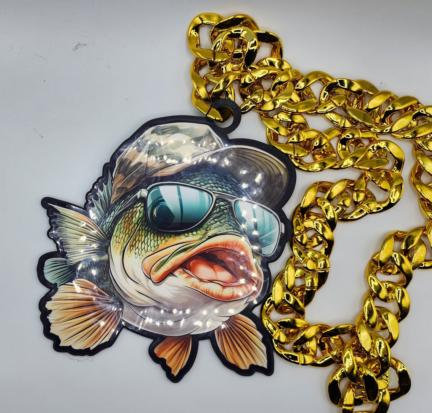 Giant Face Custom Fan Chain - Giant Logo Necklace - Sports Homerun Turnover Jumbo Oversized Chunky Swag Rally MVP Player of the Game Award 3D Printed